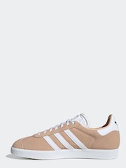 adidas Originals Pink/White Gazelle Trainers - Image 4 of 13