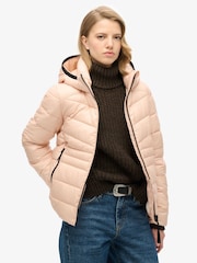Frappe Beige - Chaqueta acolchada con capucha Fuji de Superdry - Imagen 1 de 7