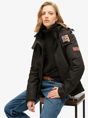 Superdry Black/Coral Hooded Mountain Windbreaker Jacket - Image 3 of 6