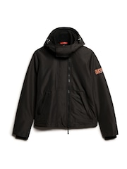 Superdry Black/Coral Hooded Mountain Windbreaker Jacket - Image 4 of 6