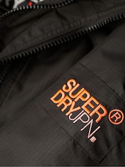 Superdry Black/Coral Hooded Mountain Windbreaker Jacket - Image 5 of 6
