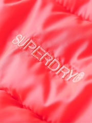 Superdry Hyper Fire Pink Hooded Fuji Quilt Padded Jacket - Image 5 of 6