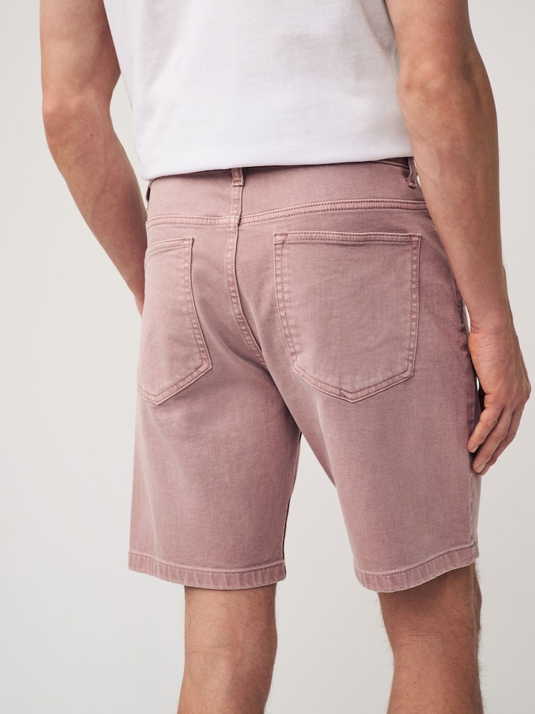Pink Garment Dye Denim Shorts - Image 2 of 8