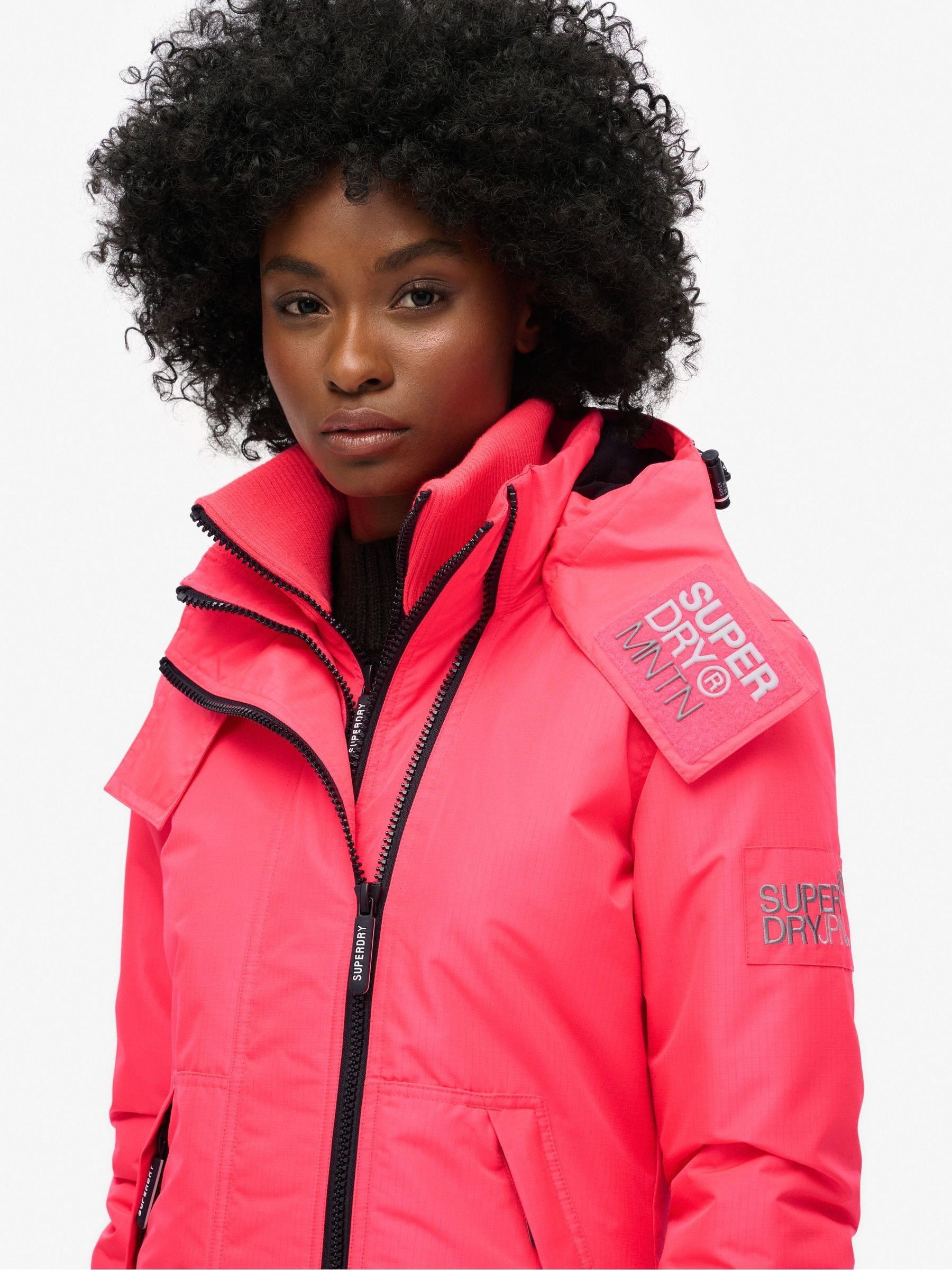 Buy Superdry Hyper Fire Pink Hooded Mountain Windbreaker Jacket