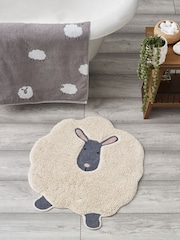 Grey Sheep 100% Cotton Bath Mat - Image 2 of 4