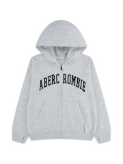 Abercrombie & Fitch Logo Buong Zip Hoodie - Larawan 1 ng 3