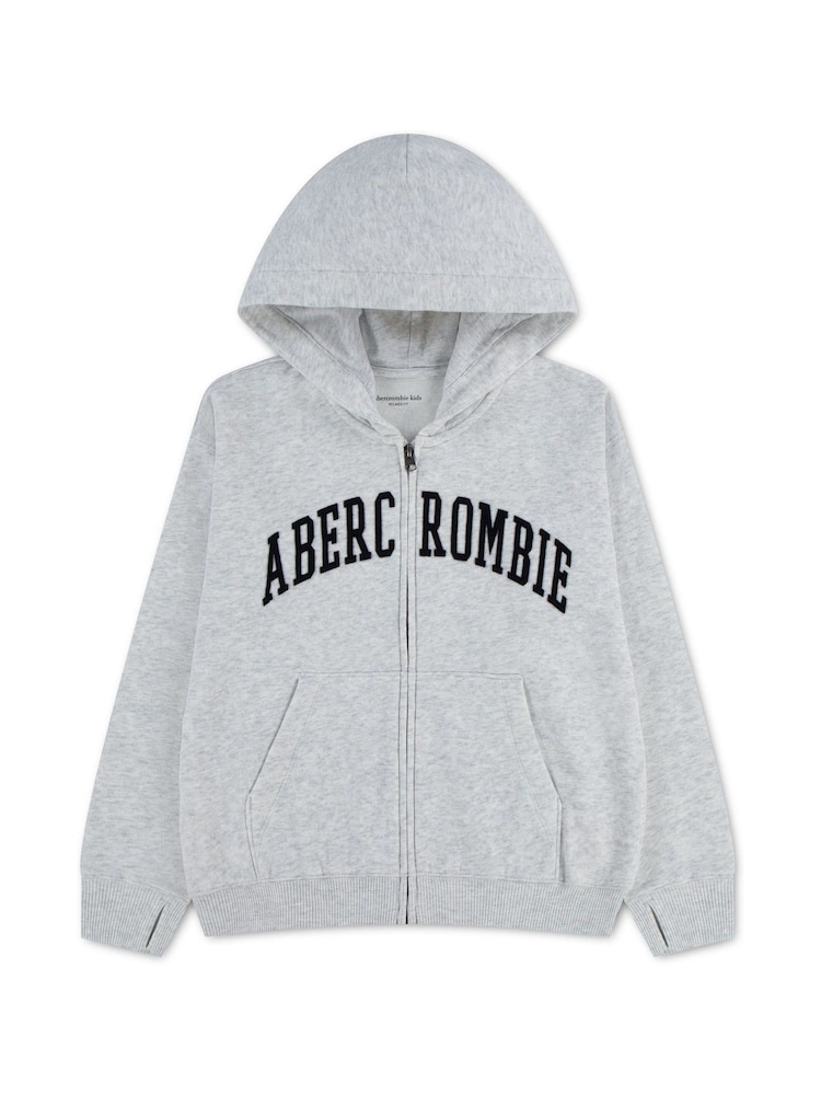 Abercrombie & Fitch Logo Buong Zip Hoodie - Larawan 1 ng 3 Abercrombie & Fitch Logo Buong Zip Hoodie - Larawan 1 ng 3