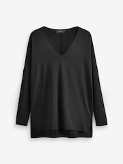 Black Long Sleeve Tunic Top - Image 5 of 5