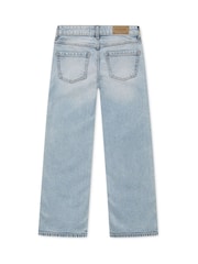 Abercrombie & Fitch Blue Braided Wide Leg Jeans - Image 5 of 8