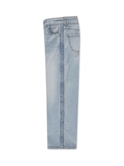 Abercrombie & Fitch Blue Braided Wide Leg Jeans - Image 6 of 8