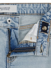 Abercrombie & Fitch Blue Braided Wide Leg Jeans - Image 7 of 8