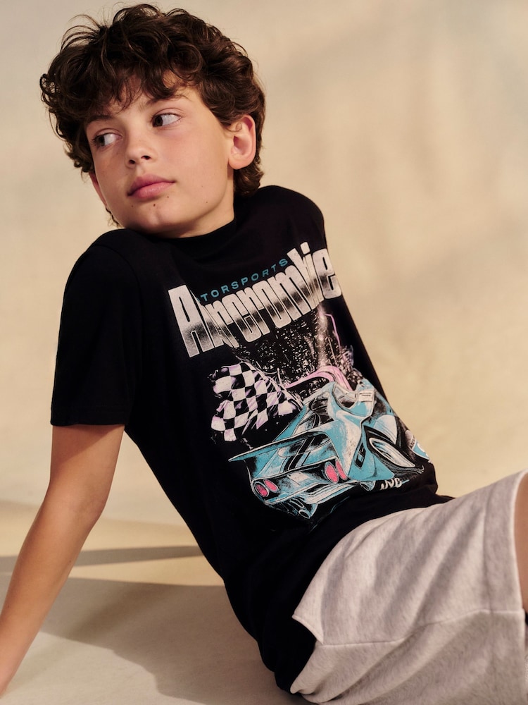 Abercrombie & Fitch Black City Car T-Shirt - Image 1 of 4 Abercrombie & Fitch Black City Car T-Shirt - Image 1 of 4