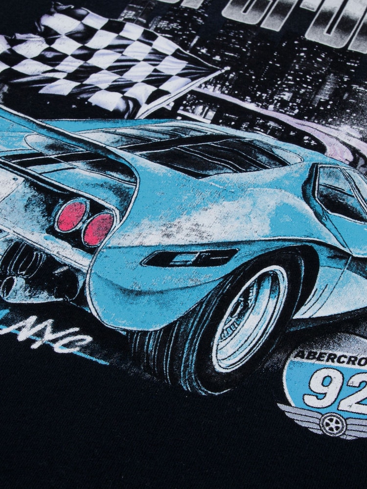 Abercrombie & Fitch Black City Car T-Shirt - Image 4 of 4 Abercrombie & Fitch Black City Car T-Shirt - Image 4 of 4
