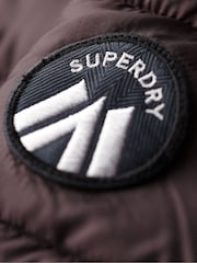 Superdry Smoky Aubergine Purple Hooded Fuji Quilt Padded Jacket - Image 8 of 9