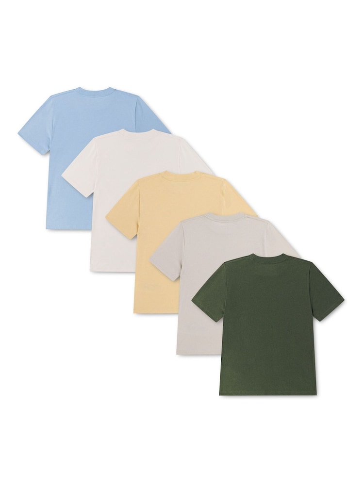 Berde - Abercrombie & Fitch Short Sleeve T-Shirts 5 Pack - Larawan 2 ng 4