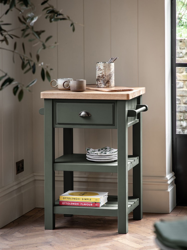 Gallery Home Moss Green Leroy Butchers Block - Image 1 of 7