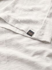 Superdry Starlight Grey Marl Long Sleeve V-Neck Jersey Top - Image 5 of 5
