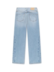 Abercrombie & Fitch Bestickte Jeans mit weitem Bein - Bild 2 von 5