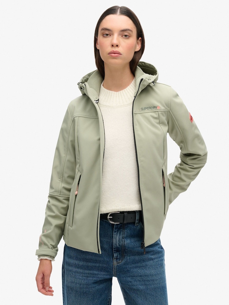 Superdry Seagrass Green Hooded Classic Trekker Jacket - Image 1 of 5
