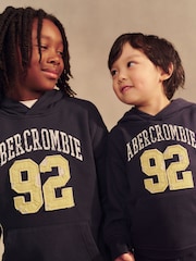 Abercrombie & Fitch Blue Logo Pullover Fleece - Image 3 of 6