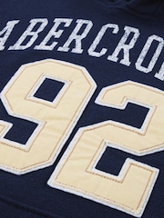 Abercrombie & Fitch Blue Logo Pullover Fleece - Image 6 of 6