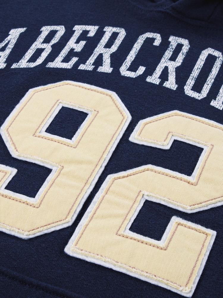 Abercrombie & Fitch Blue Logo Pullover Fleece - Image 6 of 6 Abercrombie & Fitch Blue Logo Pullover Fleece - Image 6 of 6
