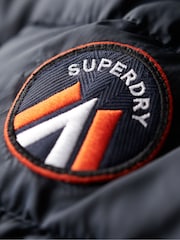 Superdry Eclipse Navy Hooded Fuji Quilt Padded Jacket - Image 6 of 6