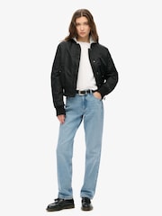 Optisch-Weiss - Superdry Langarm-Oberteil aus 100 % French-Terry-Baumwolle - Bild 2 von 4