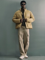 لون طبيعي - بنطلون كارغو فضفاض من River Island - صورة 3 من 4
