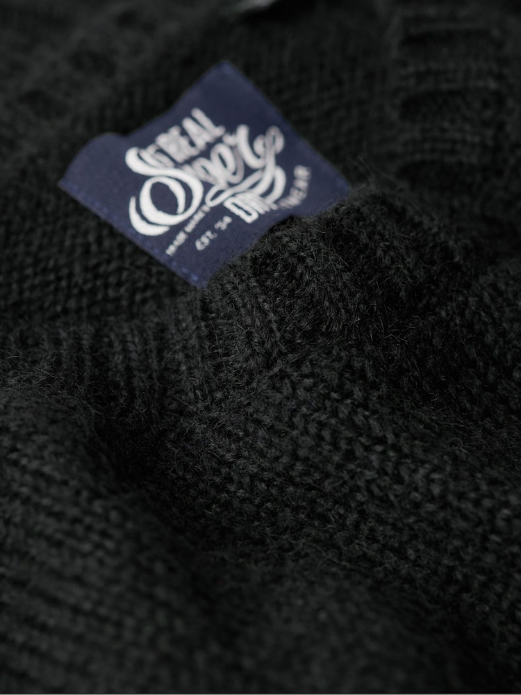 Superdry Truest Navy Essential Crew Neck Jumper - Image 6 of 6 Superdry Truest Navy Essential Crew Neck Jumper - Image 6 of 6