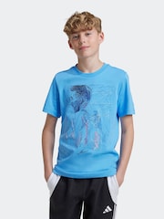 adidas Messi Football Graphic Print 100% Cotton T-Shirt - Bild 5 von 6
