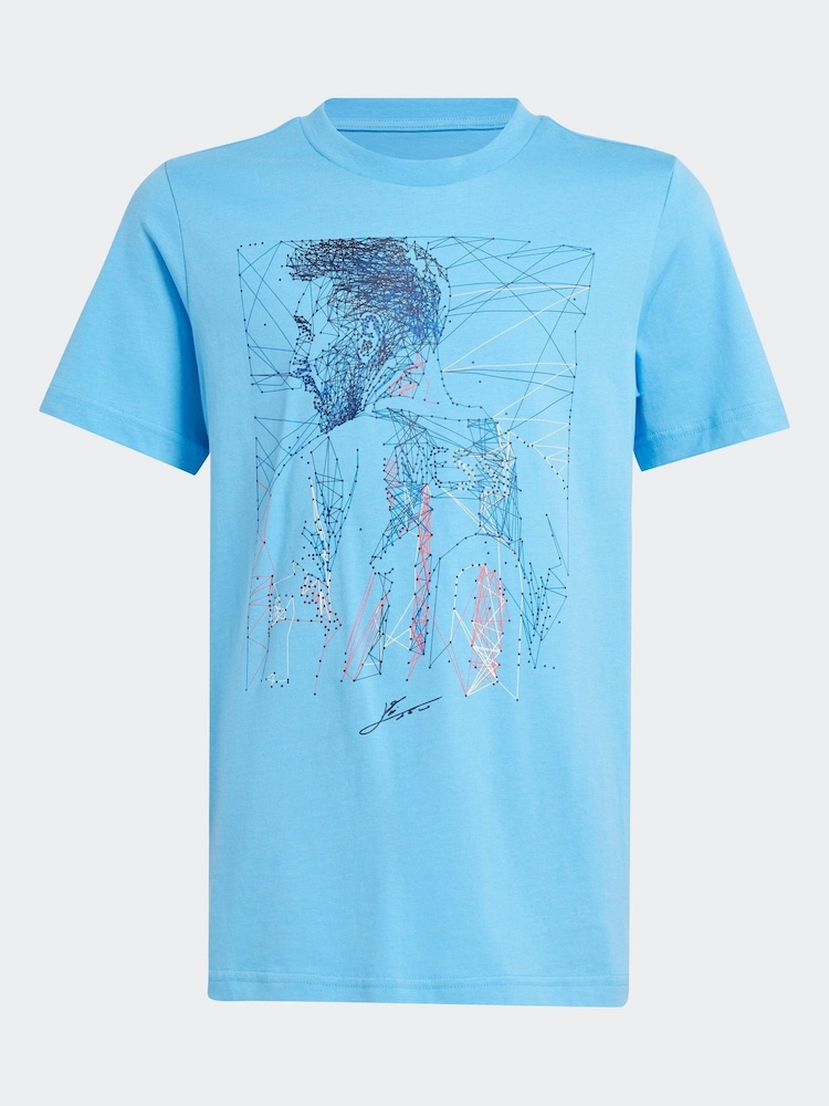 adidas Messi Football Graphic Print 100% Cotton T-Shirt - Bild 6 von 6 adidas Messi Football Graphic Print 100% Cotton T-Shirt - Bild 6 von 6