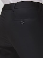 Black Slim Tapered Fit Stretch Smart Trousers - Image 4 of 5