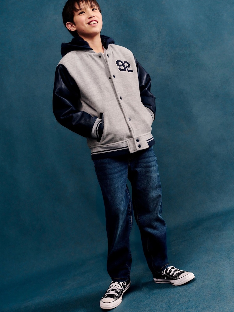 Abercrombie & Fitch Blue Straight Fit Jeans - Image 1 of 3