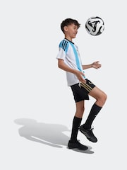 adidas Black/White Messi Training Shorts Kids - Image 3 of 8