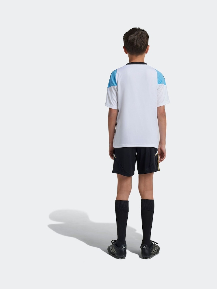 adidas Black/White Messi Training Shorts Kids - Image 4 of 8