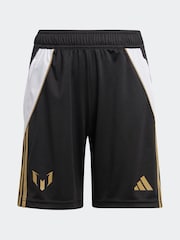 adidas Black/White Messi Training Shorts Kids - Image 8 of 8