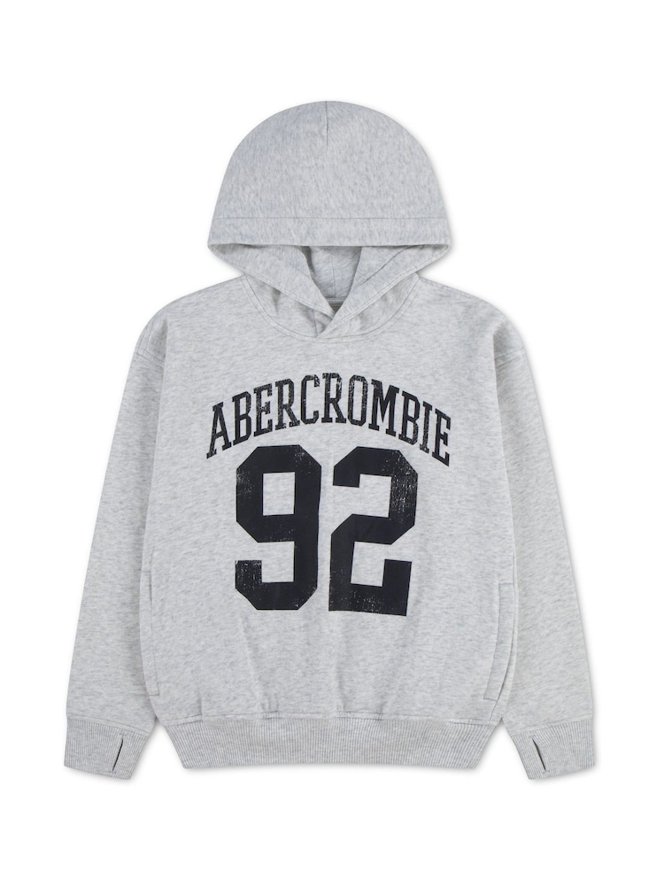 Abercrombie & Fitch Grey '92 Pullover Hoodie - Image 1 of 3