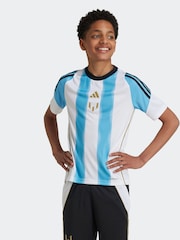 adidas Blue/White Messi Shirt - Image 3 of 9