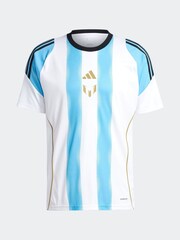 adidas Blue/White Messi Training Jersey - Image 7 of 8