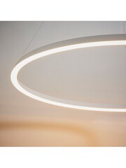 Gallery Home White Midland 1 Bulb Pendant Ceiling Light - Image 3 of 7