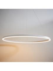 Gallery Home White Midland 1 Bulb Pendant Ceiling Light - Image 6 of 7
