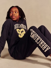 Abercrombie & Fitch Blue Benchwarmer Fleece Trousers - Image 1 of 9