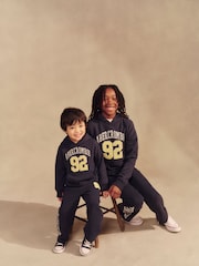 Abercrombie & Fitch Blue Benchwarmer Fleece Trousers - Image 4 of 9