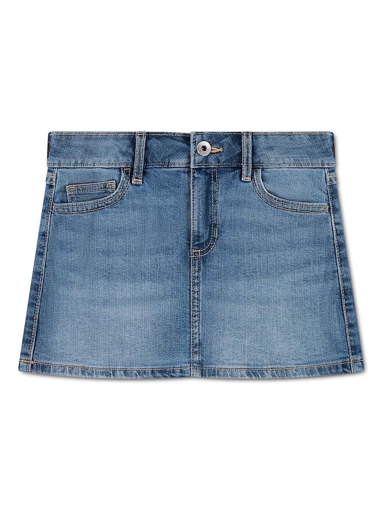 Abercrombie & Fitch Blue Denim Classic Mini Skirt - Image 2 of 6 Abercrombie & Fitch Blue Denim Classic Mini Skirt - Image 2 of 6