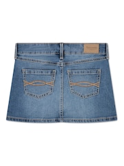 Abercrombie & Fitch Blue Denim Classic Mini Skirt - Image 3 of 6