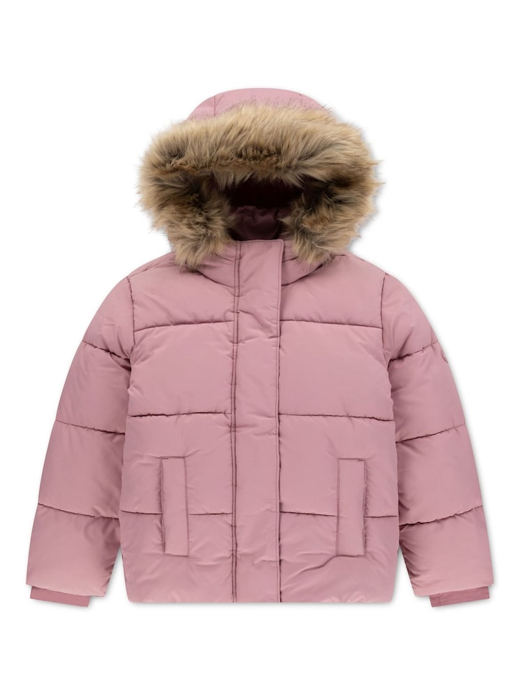 Abercrombie & Fitch Purple Ultra Puffer Coat - Image 1 of 4