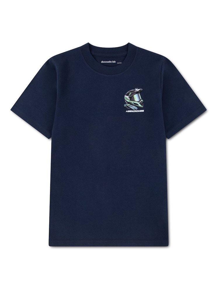 Abercrombie & Fitch Racing Helmet T-Shirt - Immagine 1 di 3 Abercrombie & Fitch Racing Helmet T-Shirt - Immagine 1 di 3