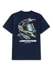 Abercrombie & Fitch Racing Helmet T-Shirt - Immagine 2 di 3