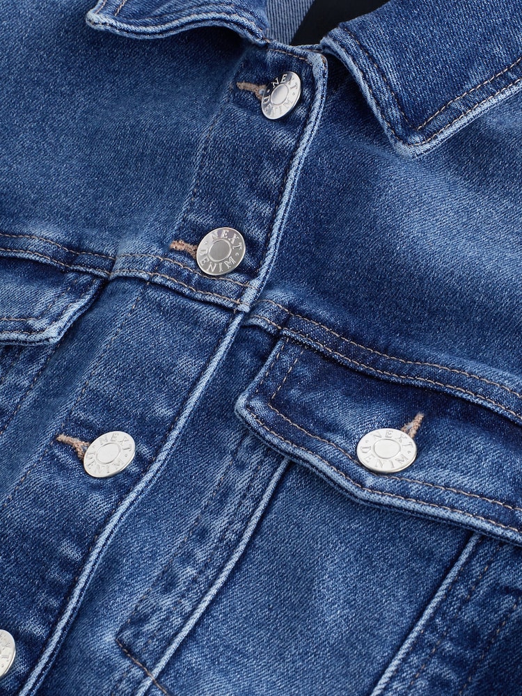 Mid Blue Wash Denim Jacket - Image 7 of 7